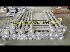 SUS304 सिरेमिक अस्तरित कोहनी सिरेमिक अस्तरित स्टील पाइप संक्षारण प्रतिरोध सिरेमिक आस्तीन अस्तरित पाइप