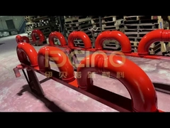 चिकनी कंक्रीट पंप कोहनी हल्के वजन कंक्रीट पंप बूम पाइप कंक्रीट पंप कोहनी अस्तर सिरेमिक