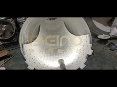 प्रभाव प्रतिरोधी सिरेमिक अस्तर एल्युमिनियम सिरेमिक