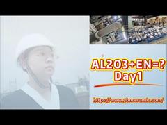 बड़ी व्यास वाली एल्यूमिना सिरेमिक आस्तीन पाइपलाइन